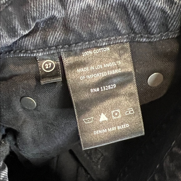 GRLFRND Melanie High Rise Boot Cut Jeans in Black Wash Size 27 - Picture 11 of 11